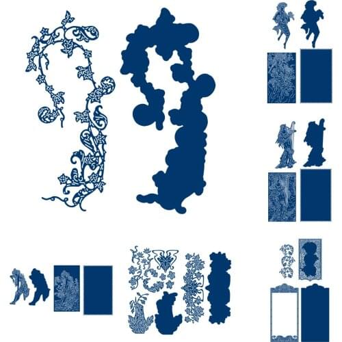 Beauty Character Tree Vine Flower 2021 New Arrive Metal Cutting Dies DIY Card Scrapbook Diary Decoration Embossing Handmade