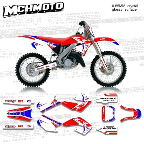 MCHMFG Fairing Sticker for Honda 00-01 CR125-250 2000 2001 Motocross Graphics Decal Kit for Honda CR250 125 2002-2012 Custo