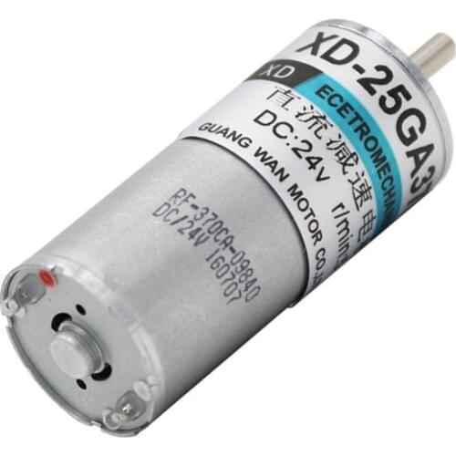 12v24v Micro DC Deceleration Electric Machine 5W Slow Forward and Reverse Gear Small Motor 25 Low Speed Speed Control Motor IE 2