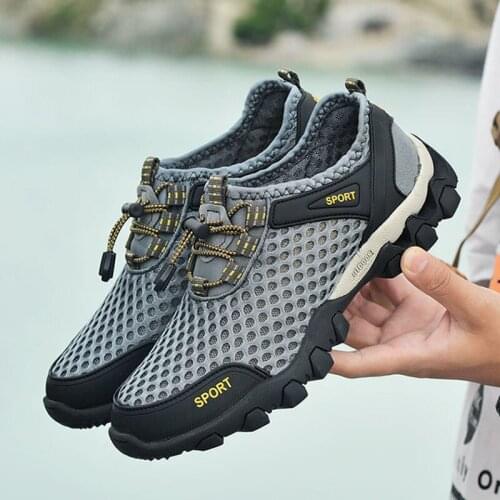 Summer River Upstream Shoes for Men 2021 New Barefoot Beach Ultralight Water Sports, Quick-Drying Outdoor Walking Wading Shoes Y