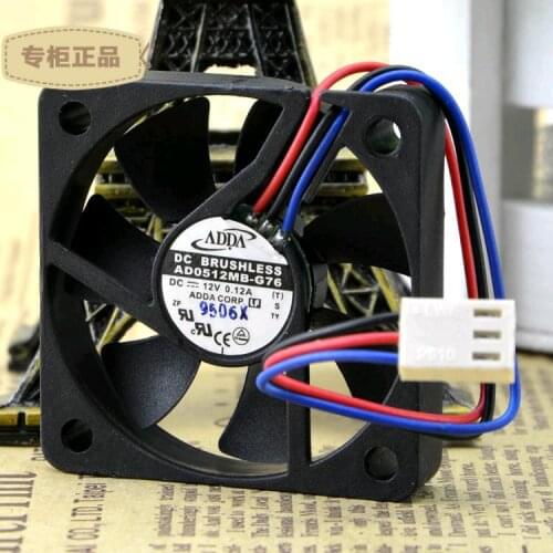 Original ADDA AD0512MB-G76 G70 12V 0.12A 5CM 5010 CPU cooling fan