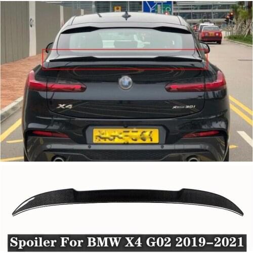 High Quality ABS Paint Rear Trunk Lip Spoiler Wing Fits For BMW X4 G02 2019 2020 2021