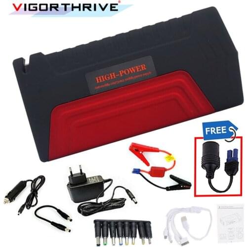 Mini Emergency 600A Peak Portable 12v Car Jump Starter Auto Battery Booster Power Bank For Petrol car Starting Device