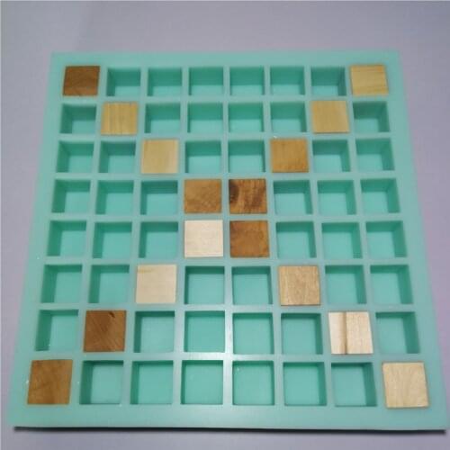 PR452 PRZY silicone mold silicone 64-hole square cement concrete mold resin clay molds handmade soap making mould