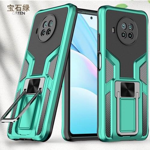 Shockproof Case for Xiaomi 10T Lite Armor Luxury Case Mi 10T 10 T Light Bumper Stand Back Panel Cover Mi 10T T10 Lite Cases