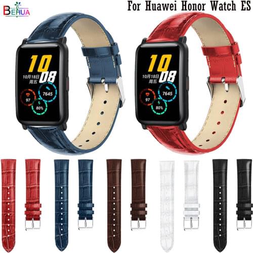 Leather Replacement Watch Strap Band For Huawei Honor Watch ES Bracelet Band For Huami Amazfit BIP youth / lite / S Watchbands