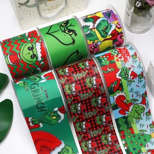 DIY Handmade Materials Printed Grosgrain Ribbon 50 Yard Per Size 24247
