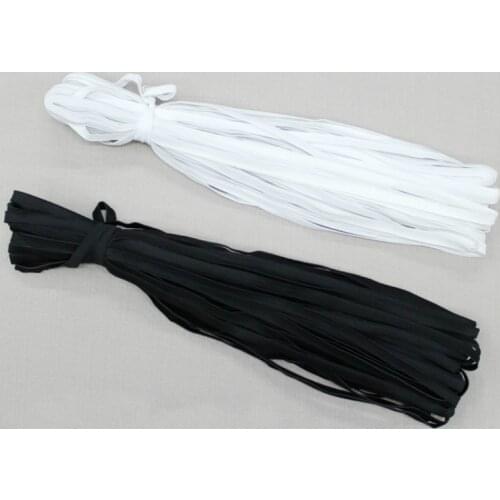 10 meters/lot 10MM Flat Thin wide elastic rubber band clothing accessories nylon webbing garment sewing accessories black white