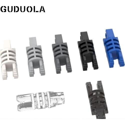 Guduola Hinge Cylinder 1x3 Locking with 1 Finger and 2 Stubs On Ends (without Hole) (30554) Building Block Toys Parts 50pcs/LOT