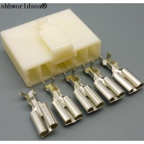 Shhworldsea 5 pin 7.8mm car housing plug electric cable wiring harness connector plug