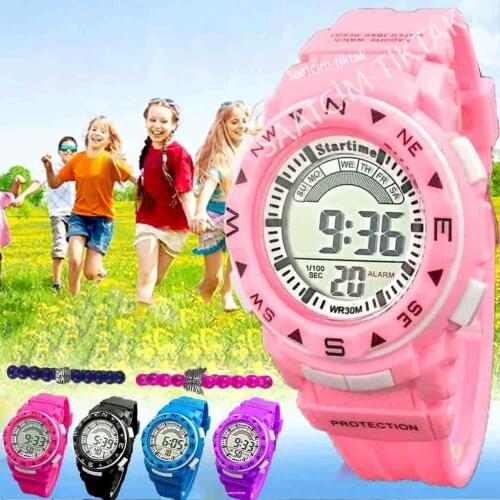 Startime Small Case Luminous Clock Children Wristwatch