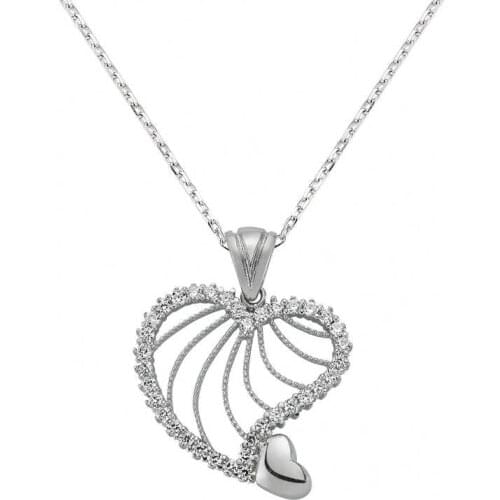 Tevuli 925 Sterling Silver Heart Women Necklace
