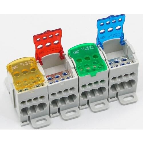 UKK-80A/125A/160A/250A/400A/500A multi-in and multi-out card rail type junction box terminal junction box