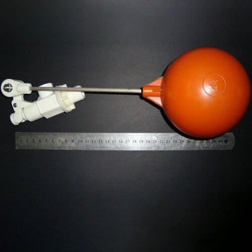 Vertical and horizontal Dual Float Valve Cold and Hot Water Tank Floating Ball Valve Stem Flow Control Cistern 1 Pcs