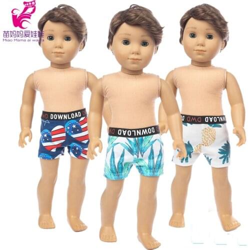 18 inch doll clothes underpants shorts 43cm baby doll boy underwear