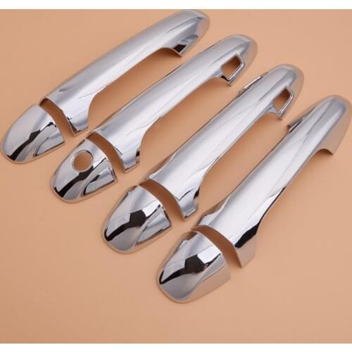 8 Pcs Chrome Door Handle Cover Trim Protector w/ Smart Key fit for Toyota Highlander 2014 2015 2016