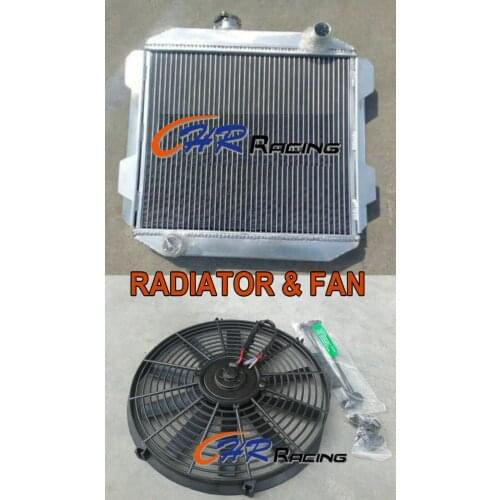 FOR FORD CAPRI II MK1 2600/2800 V6 LHD US-SPEC M/T 71-77 ALUMINUM RADIATOR + Fan