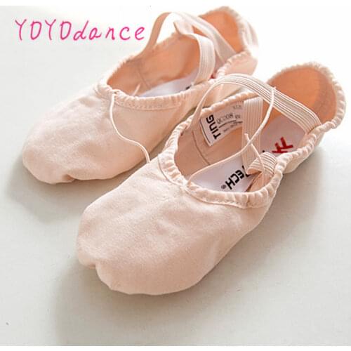 Wholesale Free Shipping Canvas Split Sole Ballet Dance Shoes Ballet Slipper