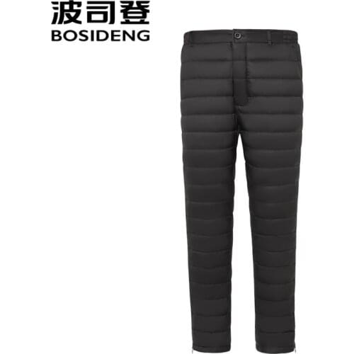 BOSIDENG 2021 new men pant 90% duck down warm pant winter thicken warm pants B10130013