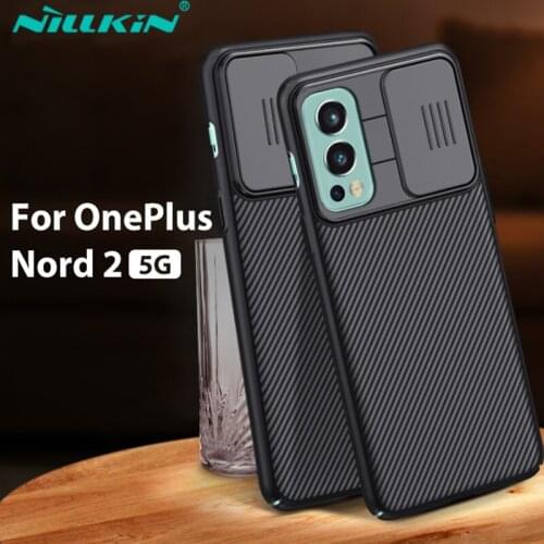 For OnePlus Nord 2 Case NILLKIN CamShield Case For OnePlus Nord 2 5G Slide Camera Cover Dust-proof Protection Shell Lens Cover