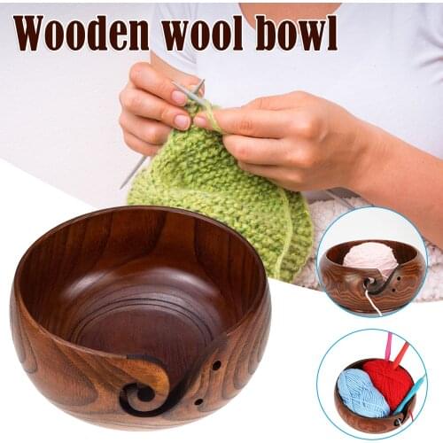 Wooden Yarns Bowl Rack Rosewood Round Bowl Made Of Handmade Logs For Kitchen Environmentally Friendly Storage Container Costura
