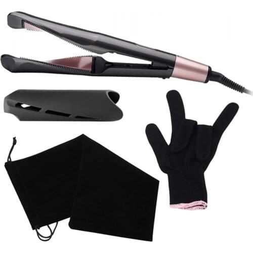 2-in 1 Ceramic Hair Care Curl Automatic Spiral Twist Hair Curler Rotating Hair Straightener Wave Hair Curling Iron Electric Clip