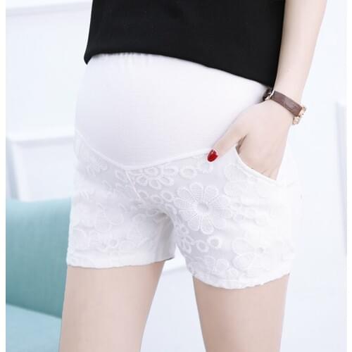 2019 Summer Pregnant Women Pants Thin Maternity Pants Pregnancy Belly Shorts Outside Pleated Elastic Waist Short Trousers Nice
