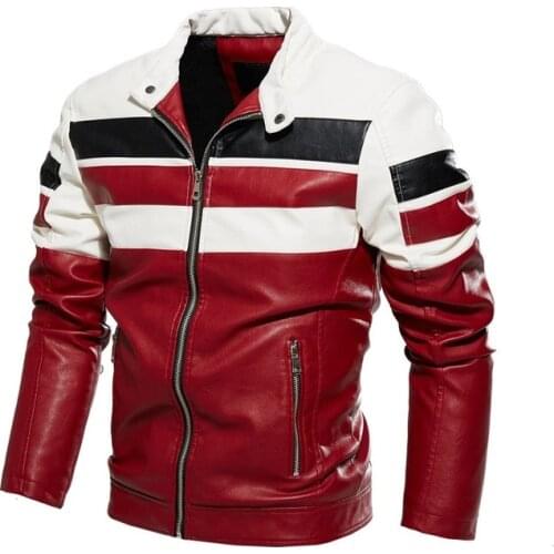 Mens Trendy New Motor Leather Fleece Jacket Outwear Men Winter Fashion Biker PU Jacket Coat Man Slim Leather Bomber Jacket