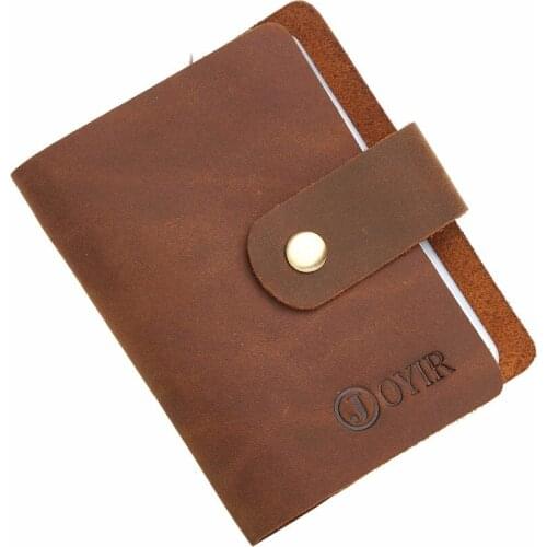 16 Cards Holder For Men Genuine Leather Credit Card Holder Vintage Men Purses Wallets Card Cases Male Card Bags