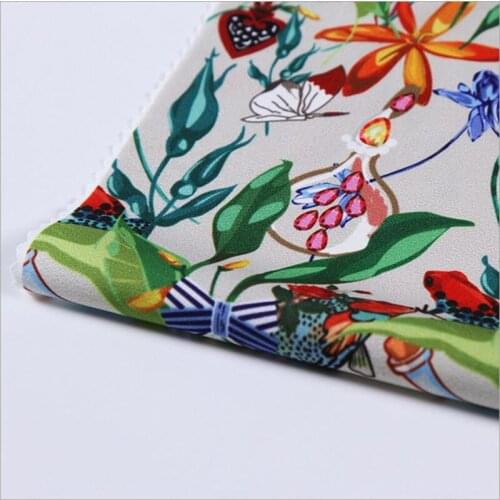 HLQON Polyester chiffon soft fabric for women summer dress table cloths skirt tissue felt patchwork sewing DIY by 150cm