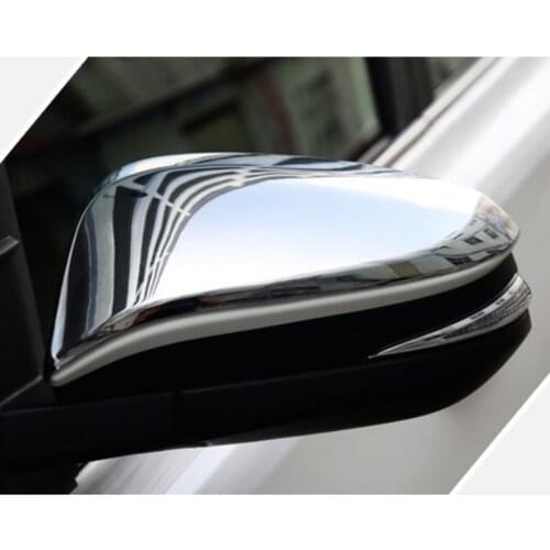 2015 2016 2017 2018 For Toyota Hilux Revo Accessories Door Mirror Overlay Cover With LED Trim Rear View Chrome Car Styling