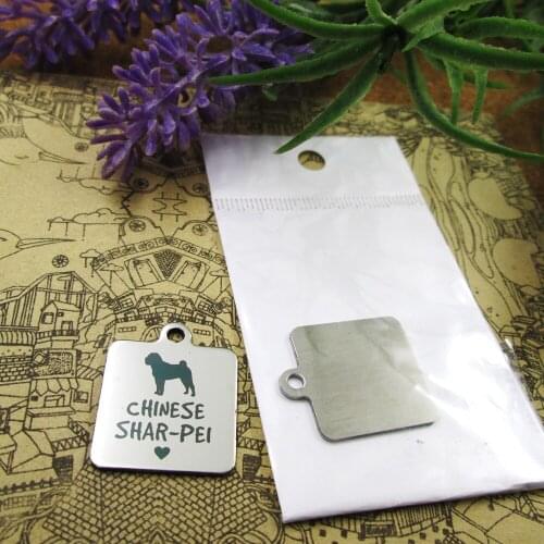 20pcs--"Chinese Shar-Pei"dog lover stainless steel charms more style for choosing DIY Charms pendants for necklace