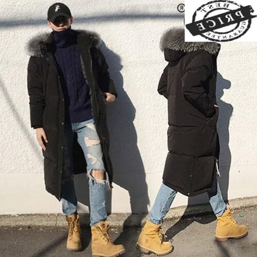 Down Winter Mens Jacket Plus Size 5xl Long Duck Down Coat Men Large Fur Parka Clothes 2021 Thick Warm Ropa Hiver 2a1201