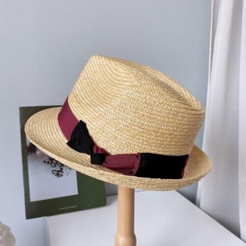 New Sun Hats Summer Spring Jazz Caps Ribbon Band Classic Outdoor Beach Hat Sun Protective Casual Women Men Straw Hats Quality