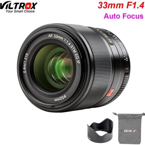Viltrox AF 33mm F1.4 STM Auto focus Prime Lens APS-C for Fuji X-mount Mirrorless Camera X-T4 X-T3 X-H1 X-T30 X-T20 X-T100 X-Pro2