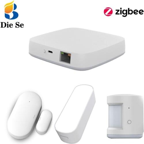 ZigBee Gateway Hub Motion Sensors Light/ Door Window Sensor,for Automated Home Tuya Smart Life App Work with Alexa Google Home