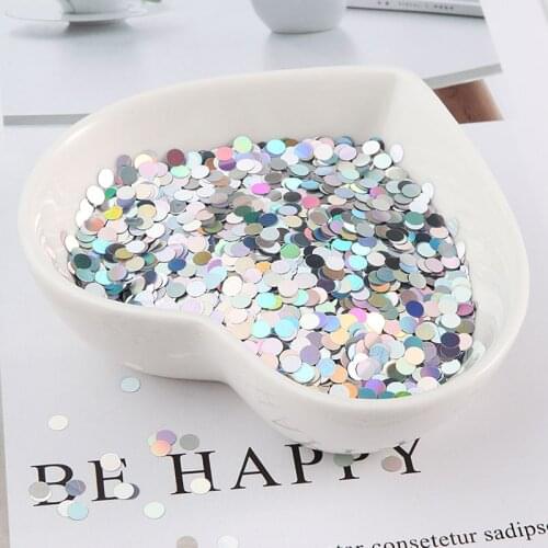 10g 1-4mm polka dot ultra-thin dazzle color manicure sequins PET onion powder nail patch DIY handmade clothing accessories