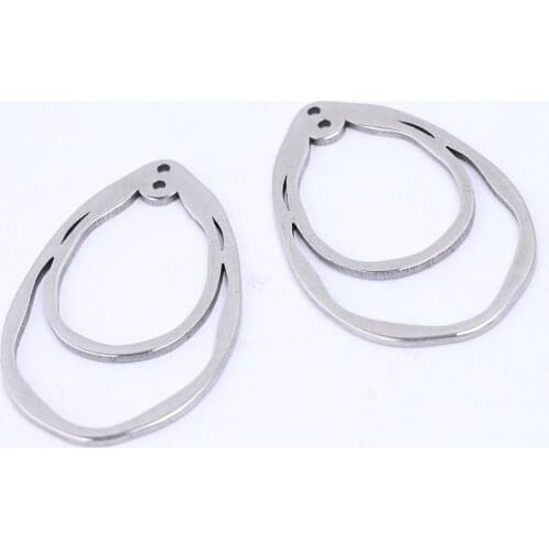 10pcs 23x35mm teardrop earring connector findings diy earrings making accessories