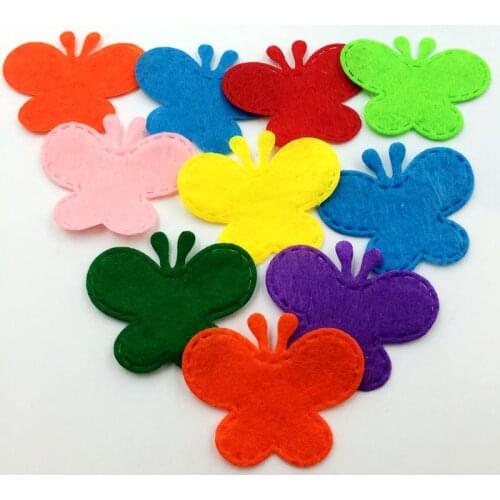 100 PCS DIY Colorful butterfly Applique/Sewing clothing handbag accessories