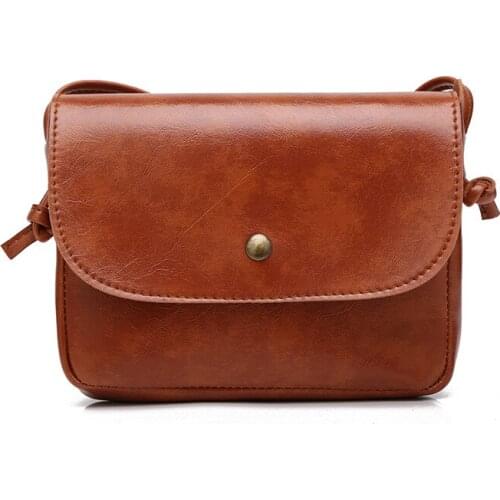 2020 Fashion Vintage Women Crossbody PU Leather Mini Shoulder Bag Tote Handbag Messenger Satchel Pack