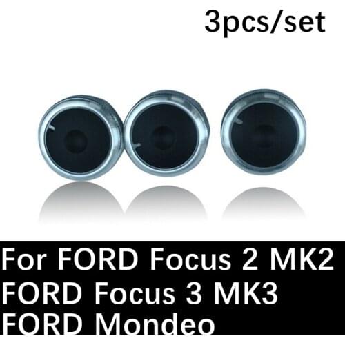 3pcs car AC Knob For FORD FOCUS 2 MK2 3 Ford Mondeo Focus 2 Focus 3 Air Conditioning Knob heat control Switch Car Accessories