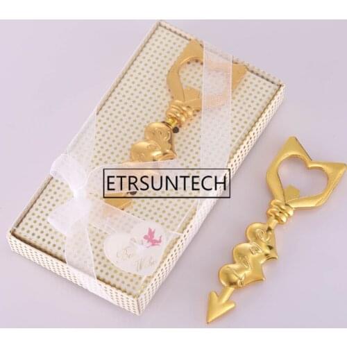 50pcs Creative Wedding Party Banquet Return Small Gift Love Shot Through The Heart Beer Bottle Opener
