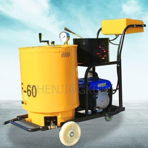 60L Asphalt Grouting Machine Municipal Road Asphalt Potting Machine Push Pavement Crack Mending Caulking Machine Oil Way Heating
