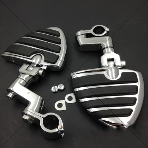 Aftermarket free shipping motorcycle parts 1" KURYAKYN Wing Footpegs Male Mount Clamps for harley Sportster 883 xl1200 1340