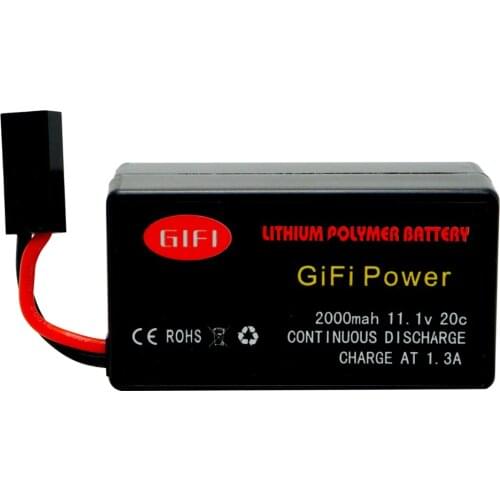 11.1V 2000mAh 20C Recyclable High Power LiPo Battery Designed for Parrot AR.Drone 2.0 Quadcopter Long Flight Time