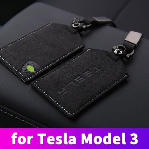 Card Key Case Key Card Case Remote Case Case Car Keychain for Tesla Model3 2017-2020 interior modification accessories