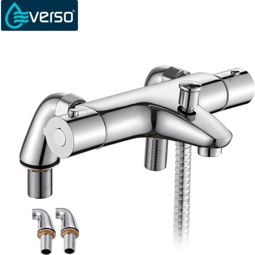 EVERSO Bathroom Shower Set Bathtub Shower Faucets Thermostatic Mixing Valve Thermostatic Shower Mixer
