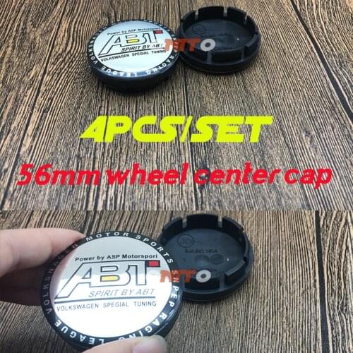 Hot Sale color ABT Emblem Decal 56mm 2.2inch 4pcs for Wheel Center Cap Accessories Car Styling for XC90 XC70 XC60 V40 V50 V60 V7