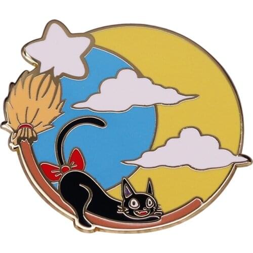 LT872 Japanese Anime Cat Collection Enamel Lapel Pin Badge Pins Backpack Decoration Jewelry Accessories Gifts for Friends