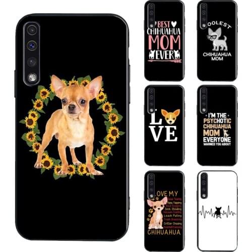 Cute Chihuahua Dog Mom Phone Case For Samsung A71 A51 A31 A11 A21S A20e A70 A50 A40 A10 A20 S A12 A32 A42 A52 A72